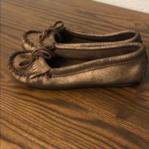 Distressed Minnetonka Moccasins